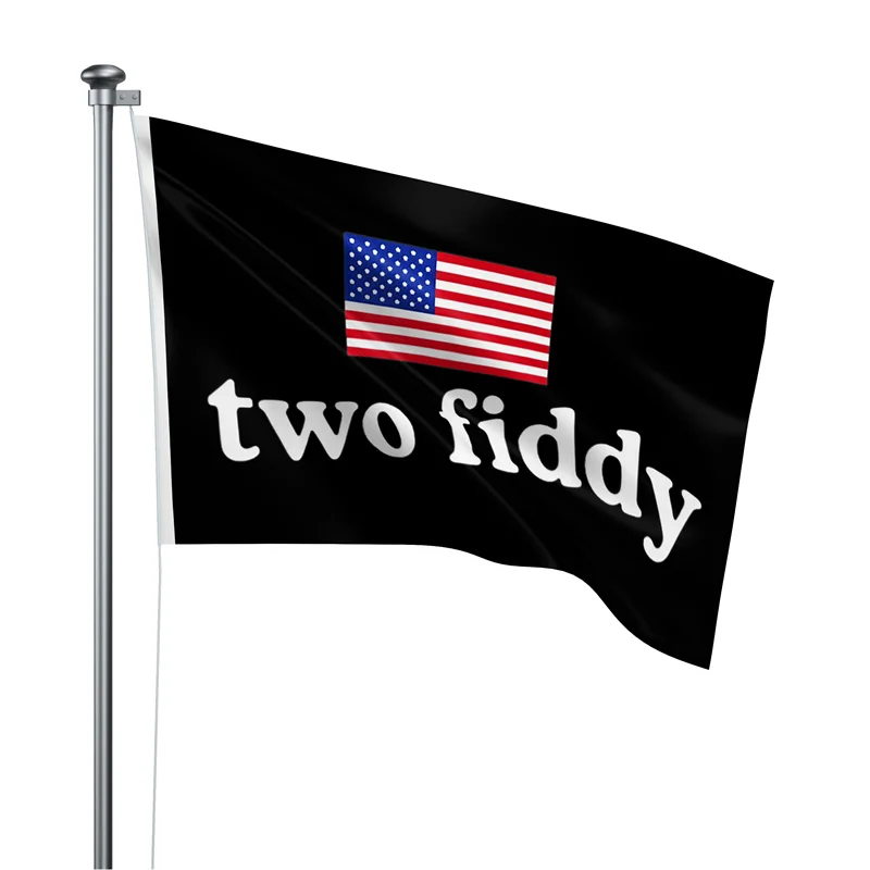 Gaslight Gatekeep Girlboss 5' x 3' Two Fiddy American Flag Funny Patriotic 4th of July Retro USA Meme Flag Banner 150cm x 90cm