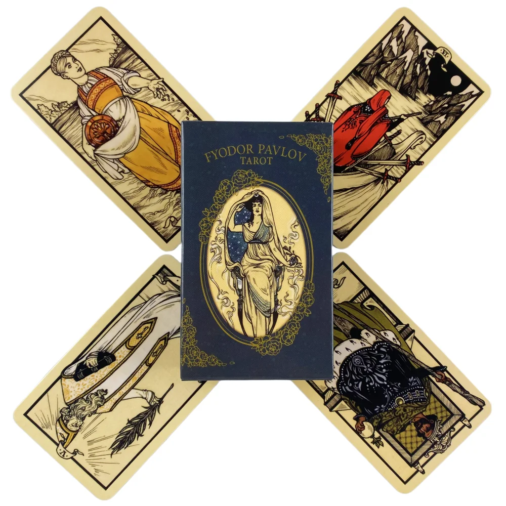78-teiliges Fyodor Pavlov Tarot-Kartenset Orakel-Tarot Psychische Karten für Wahrsagerei und Zukunftsdeutung – Detail 3