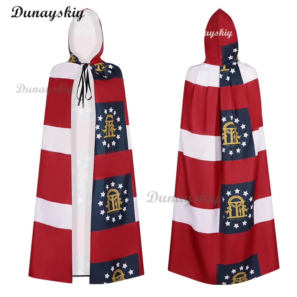 الأزرق اليهودي ثلاثية الأبعاد مقنعين تأثيري عباءة القرون الوسطى زي الساحرة ويكا مصاص دماء قزم بوريم كرنفال حفلة للجنسين موضة هالوين الرأس