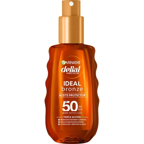 Garnier DELIAL IDEAL BRONZE aceite protector 150 ml SPF50