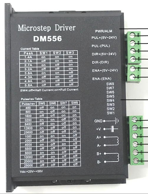 86 Stepper Motor Driver DM542 DM556 DM860H DSP ดิจิตอล Driver Controller