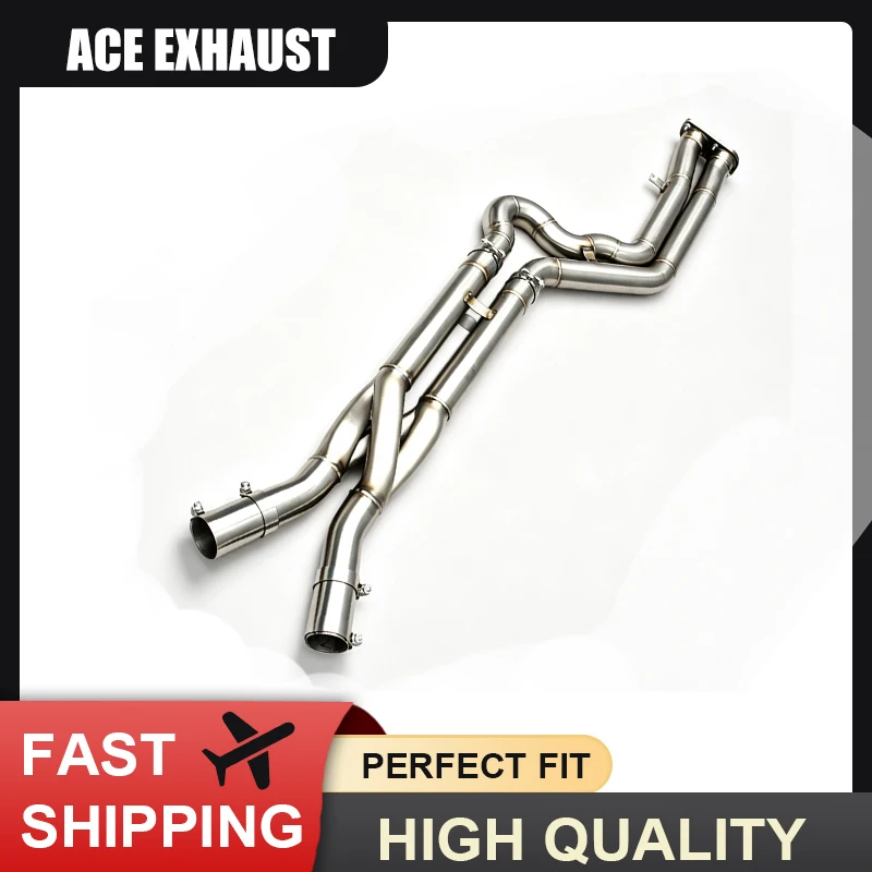 ACE Hochleistungs-Auspuff-Midpipe für BMW X3M X4M F97 F98 3.0T S58 - Gleichlängen-Z-Pipe-Midpipe mit Resonatoren – Detail 2