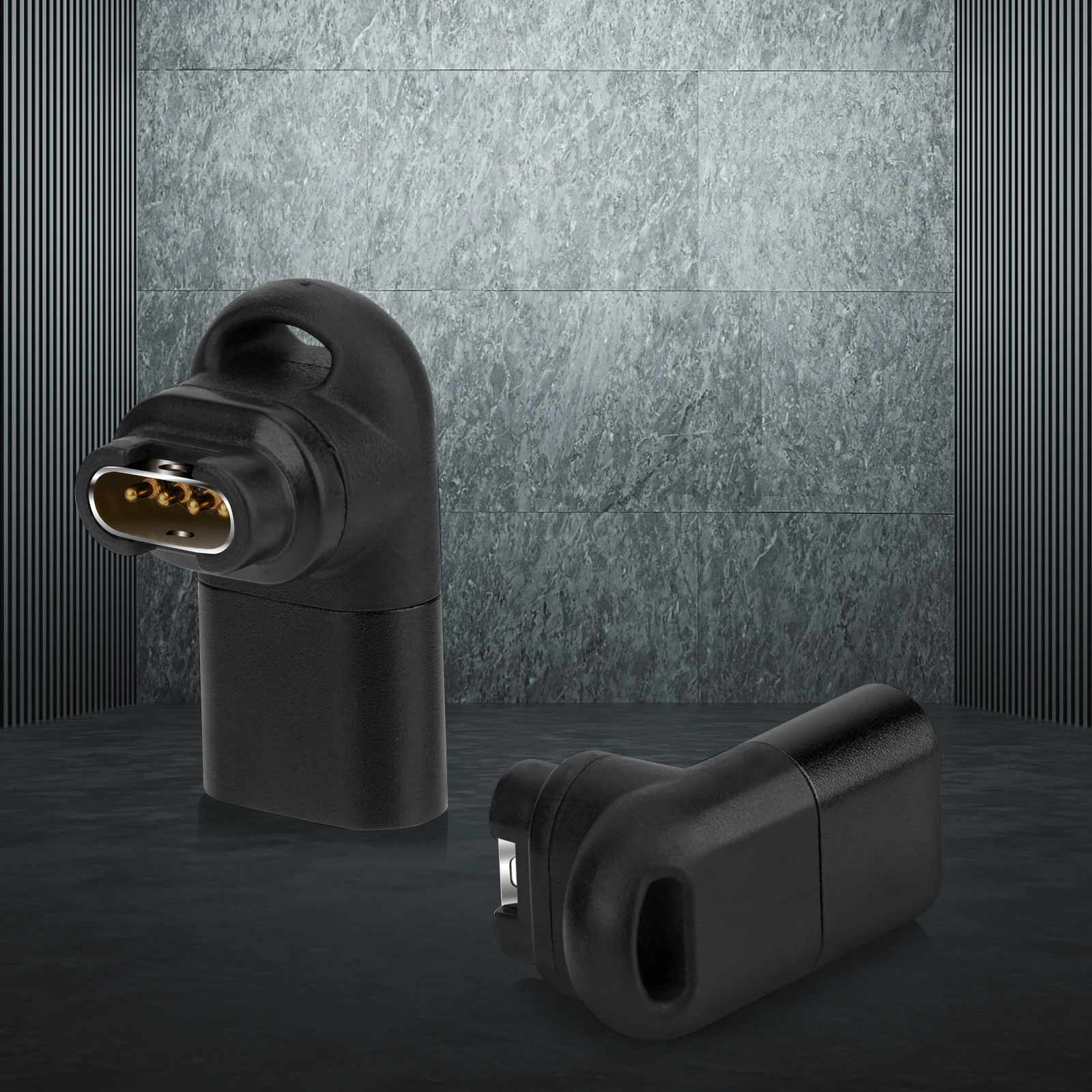 90 درجة ثلاثية الأبعاد الكوع موصل شاحن الطاقة نقل البيانات شحن محول الطاقة ساعة أجزاء ل Garmin Fenix 6/6S/6X/5/5S/5X #3