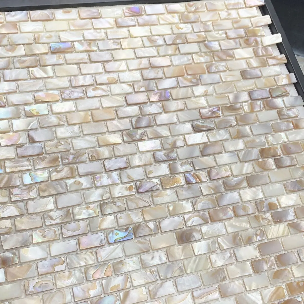 mother of pearl natural shell mosaic kitchen backsplash wallpaper tile bathroom background shower decorative wall tile sheet