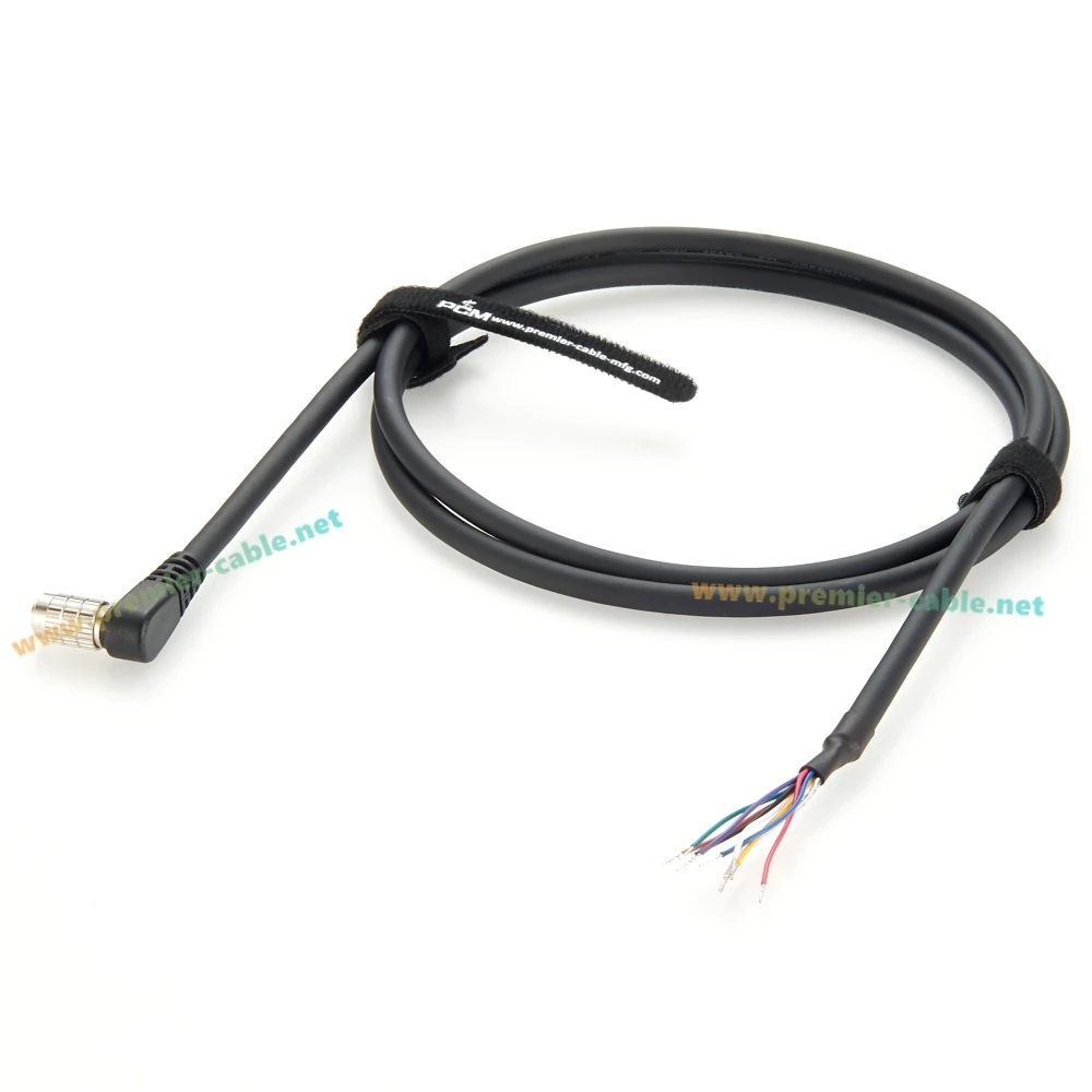 متوافق مع Hirose 8 Pin Male HR25-7TP-8P لفتح نهاية كاميرا صناعية GPIO I/O كابل الطاقة لـ IDS Point Gray Flea3 GigE CCD