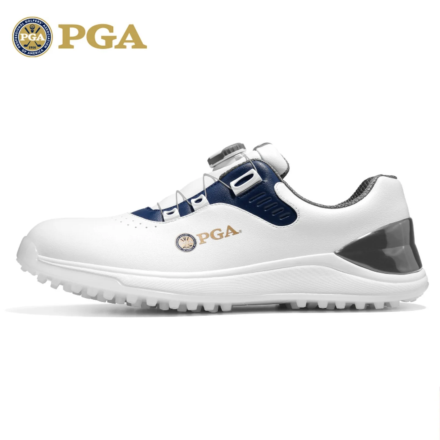 PGA Zapatos de golf para hombre, zapatillas deportivas, cómodas, con amortiguación, cordones, impermeables y antideslizantes, aumento de altura 301027