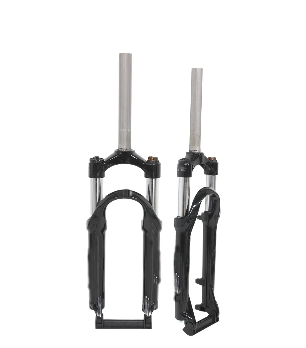 Mountain Bike Front Fork 26/27.5 Inch Mechanical Fork Aluminum Alloy Shoulder Control Shock Absorber Front Fork Bike Accessories