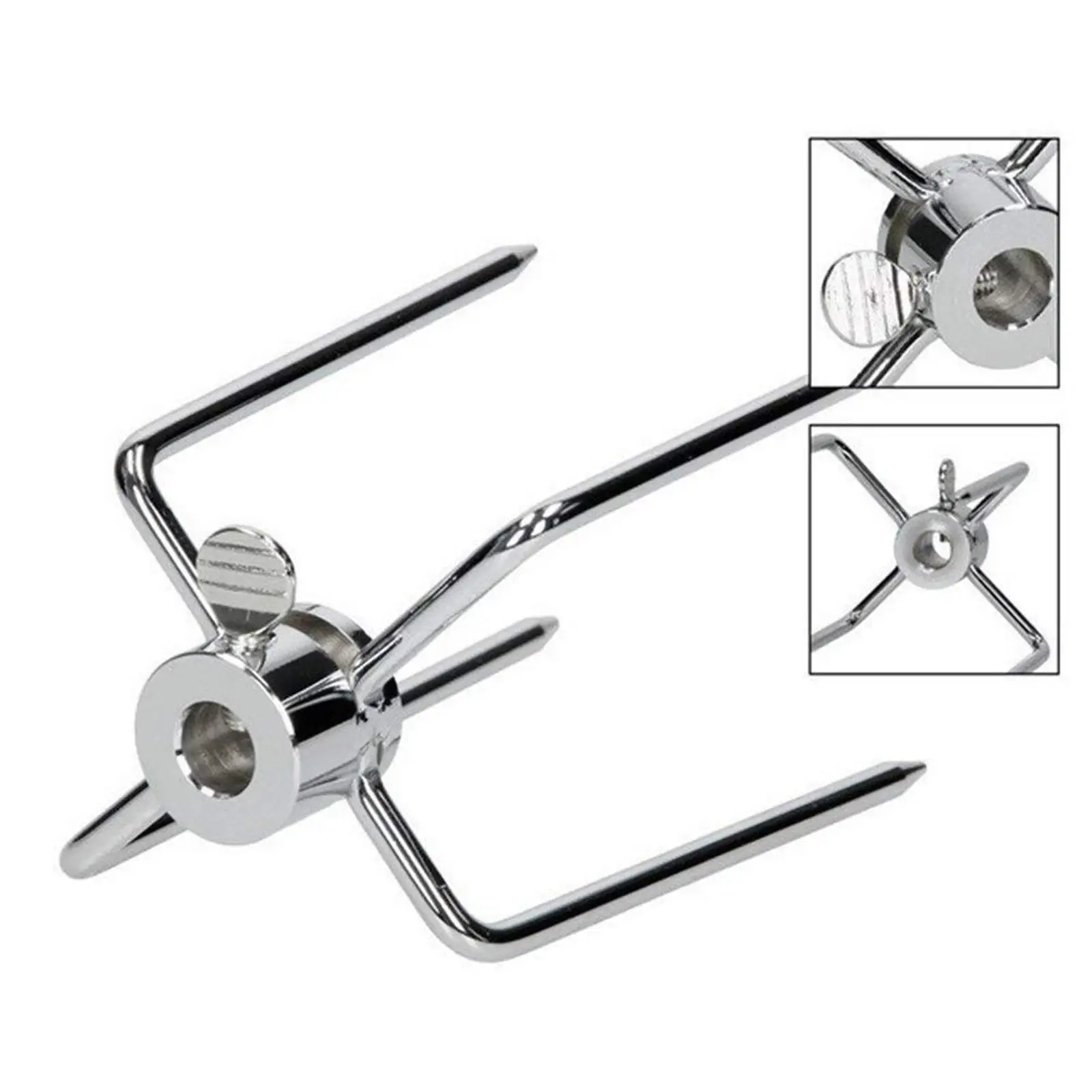 Heavy Duty Barbecue Utensils Set Stainless Steel Rotisserie Forks for Grilling Steak Beef Chicken on Charcoal Grill