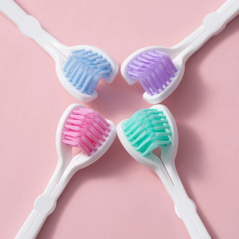 Brosse à dents à poils souples à deux côtés pour adultes, poils ultra fins, soins bucco-dentaires, dents de sécurité pour la santé buccale, propre