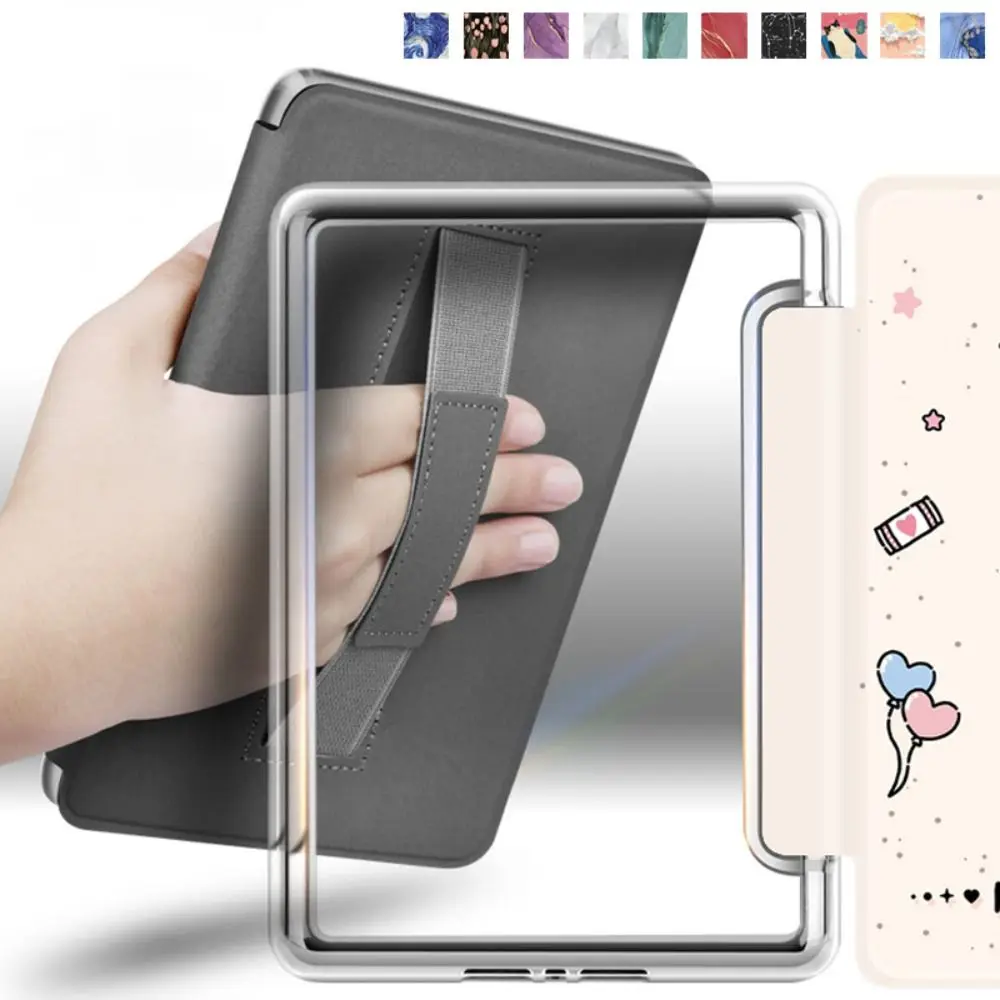 Hand Support e-Reader Case Auto Wake/Sleep Shockproof Protective Shell Leather for Kindle Paperwhite 5 (11th Gen 2021) 6.8 inch