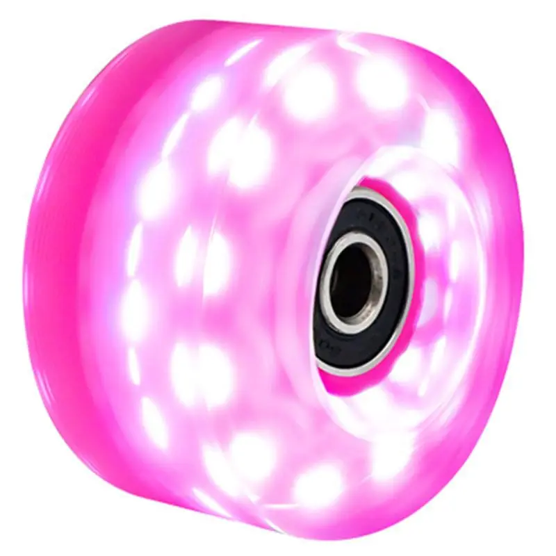 AED2-1 Pcs Roller Skate Wheels 58Mm X 32Mm Luminous Quad Roller Skateboard Roller Skates Light Up Wheels
