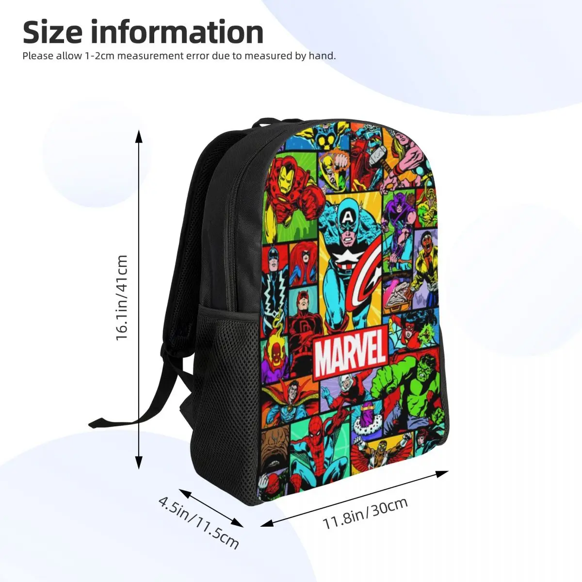 Custom Hulk Comics Backpacks for Men Women Waterproof College School Bag Print Bookbags