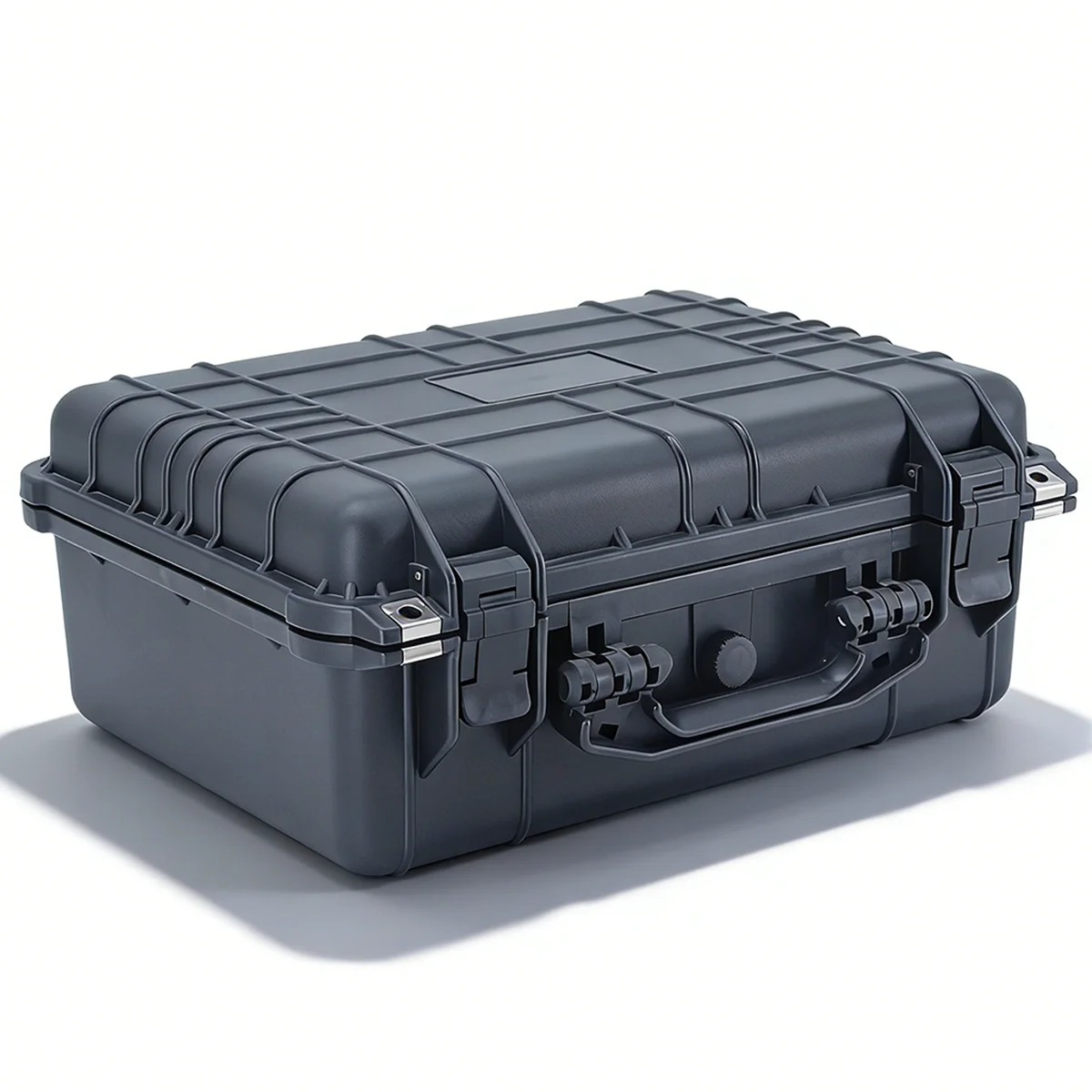 Black PP Injection Molded Dustproof Equipment Tool Carrying Storage Case Shockproof Foam Lined IP67 Hard Plastic Waterproof Case