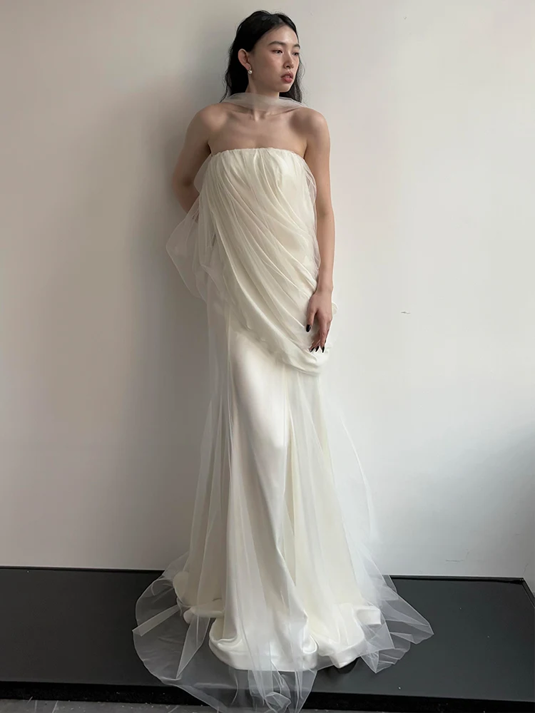 

Ele Satin Morning Robe for Women Simple Bridal Gown Wedding Dr Guest Entrance Bride-to-be Cus-Made Ceremony Dr