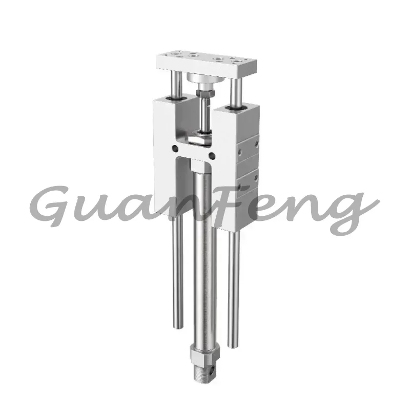 Guide bracket cylinder three axis three rod