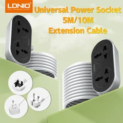 Power Strip Extension Cord 5M 10M Cable UK EU US Plug Multiprise Universal Outlets Home Indoor Outdoor Plug Sockets Engineering