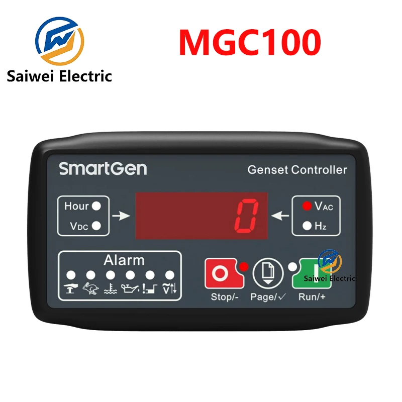 

MGC100 Small Diesel/Gasoline Generator Set Controller LED Display Auto Start Stop Control Panel Genset Parts