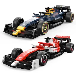 기술 F1 팀 포뮬러 레이싱 카 C42 모델 빌딩 블록 도시 1:24 속도 차량 MOC 벽돌 조립 장난감 어린이 성인 선물