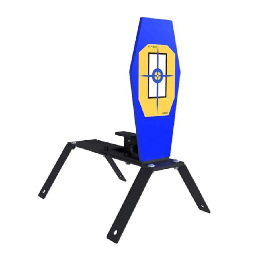 هدف إعادة الضبط التلقائي AR500 مقاس 3/8 بوصة مقاس 13 × 6 بوصة هدف إطلاق النار الكلاسيكي من الفولاذ لنطاق الرماية مثالي لبندقية المسدس