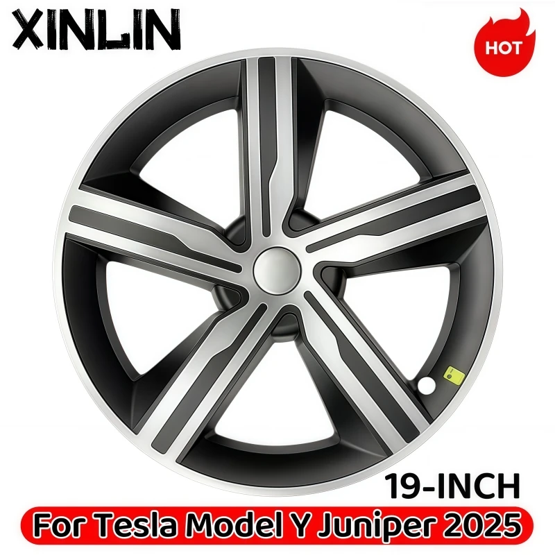 

4 шт. 19-дюймовые колпаки для Tesla Model Y Juniper 2025, колпаки на колеса, автомобильная сменная крышка ступицы, полная крышка обода