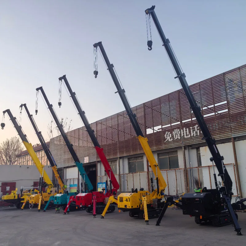 Customized Hydraulic Spider Crane 360 Rotation 2-12M Span CE Certified For Industrial Lifting Tight Spaces 2-12T Capacity