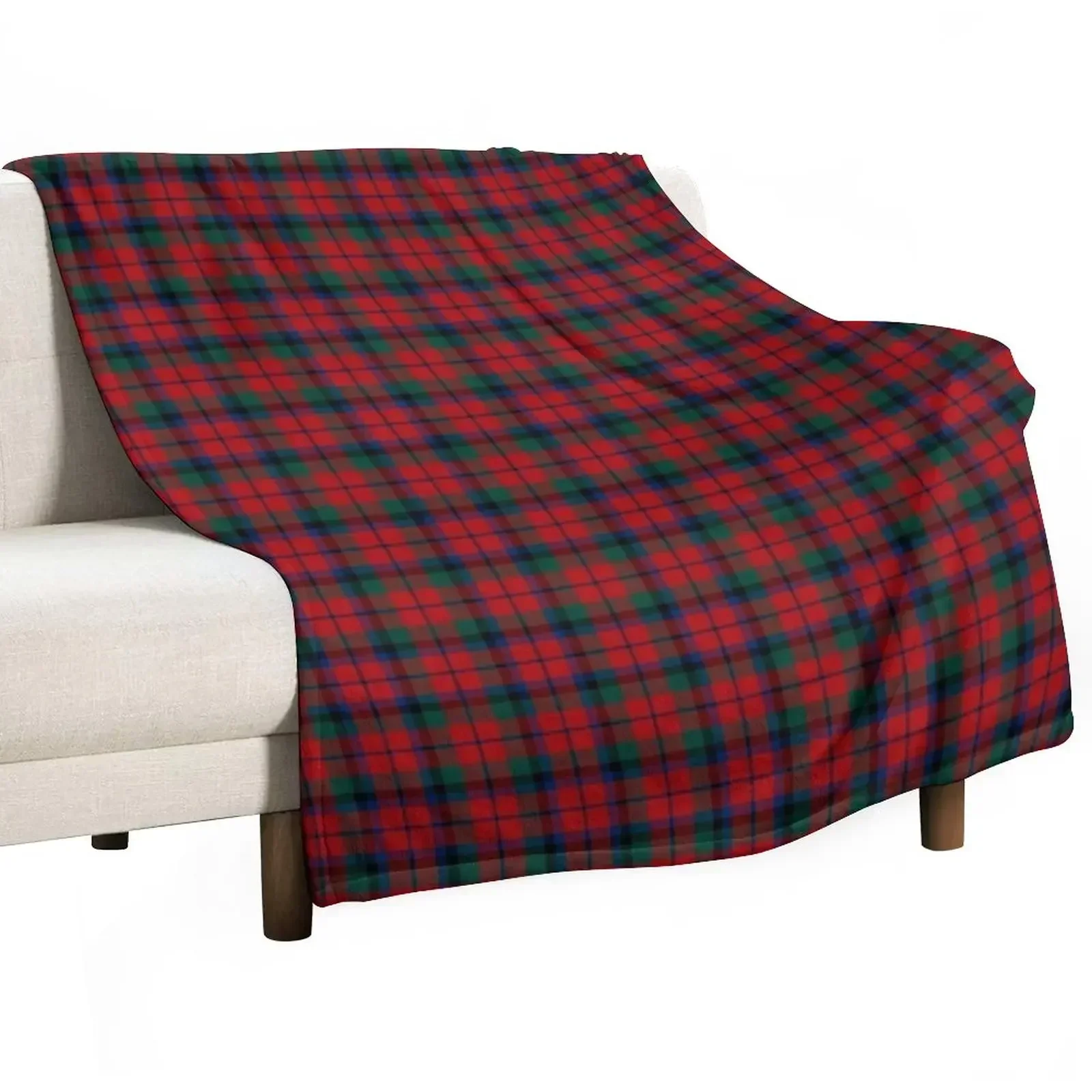 

Clan MacNaughton Tartan Throw Blanket warm winter funny gift Furrys Blankets