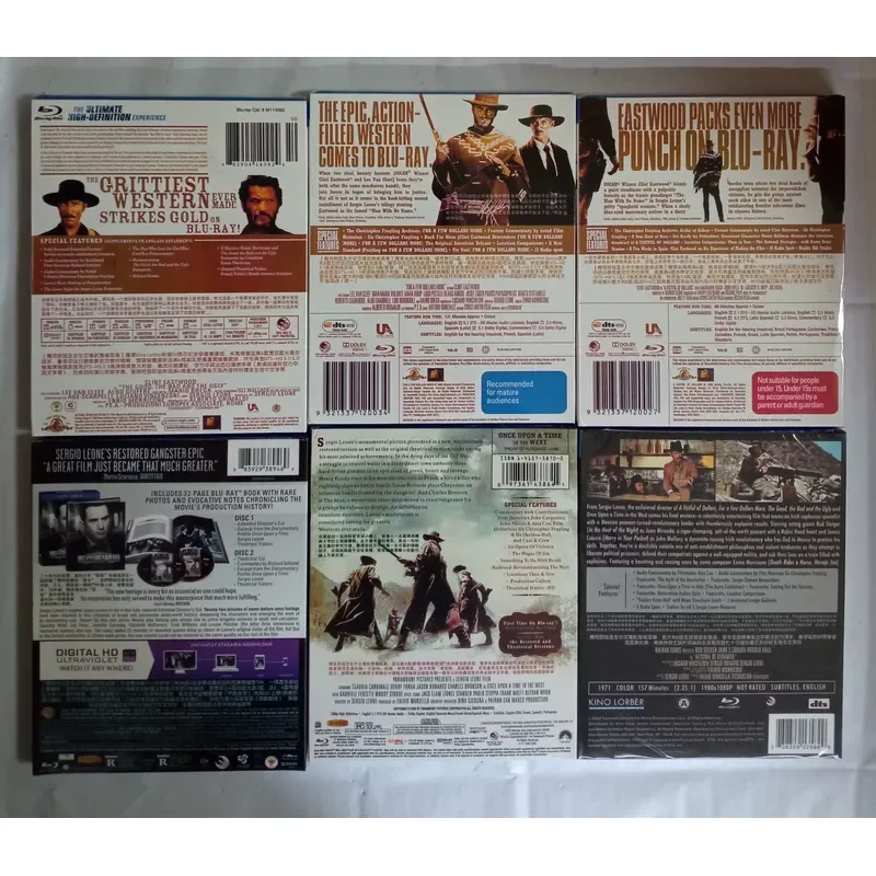 Blu ray Disc Western Trilogy and Redemption Trilogy Movie Collection