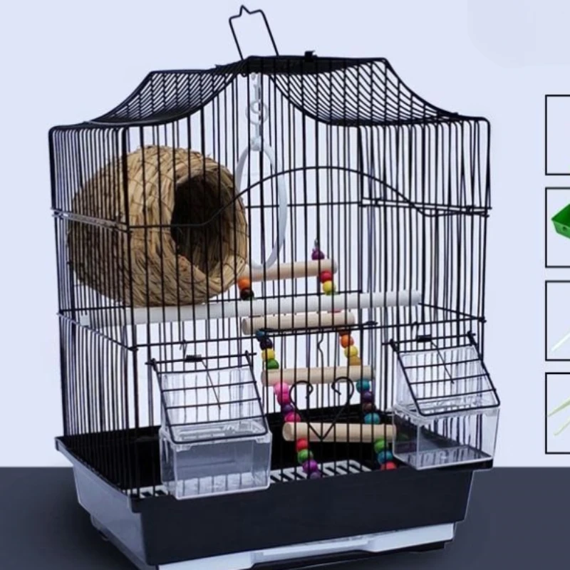 Budgie Passaros Bird Cage Feeder Canarios Modern Nest Bird House Carrier Canary Palomas Cage Pour Oiseaux Pet Furniture CY50BC