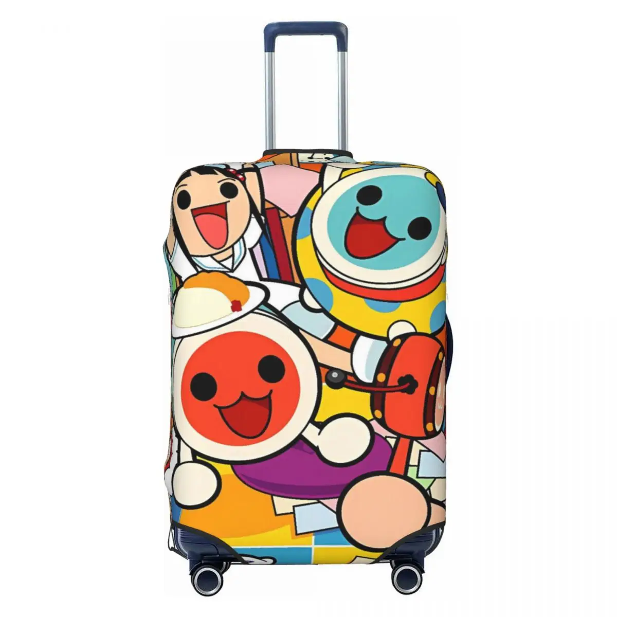 Taiko No Tatsujin Suitcase Cover Fun Cruise Trip Protector Luggage Supplies Flight