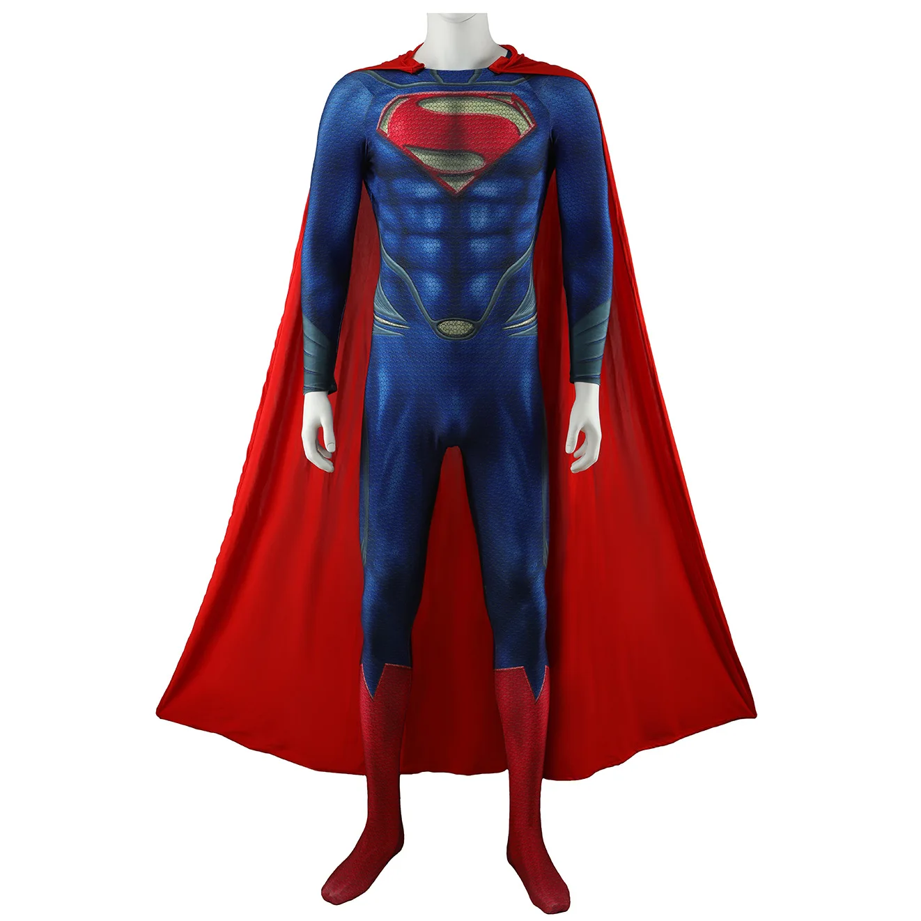 Superhero Man of Steel Cosplay Kal El Costume 3D Printed Bodysuit Super Man Clark Kent Spandex Outfit Cosplay Halloween Costume