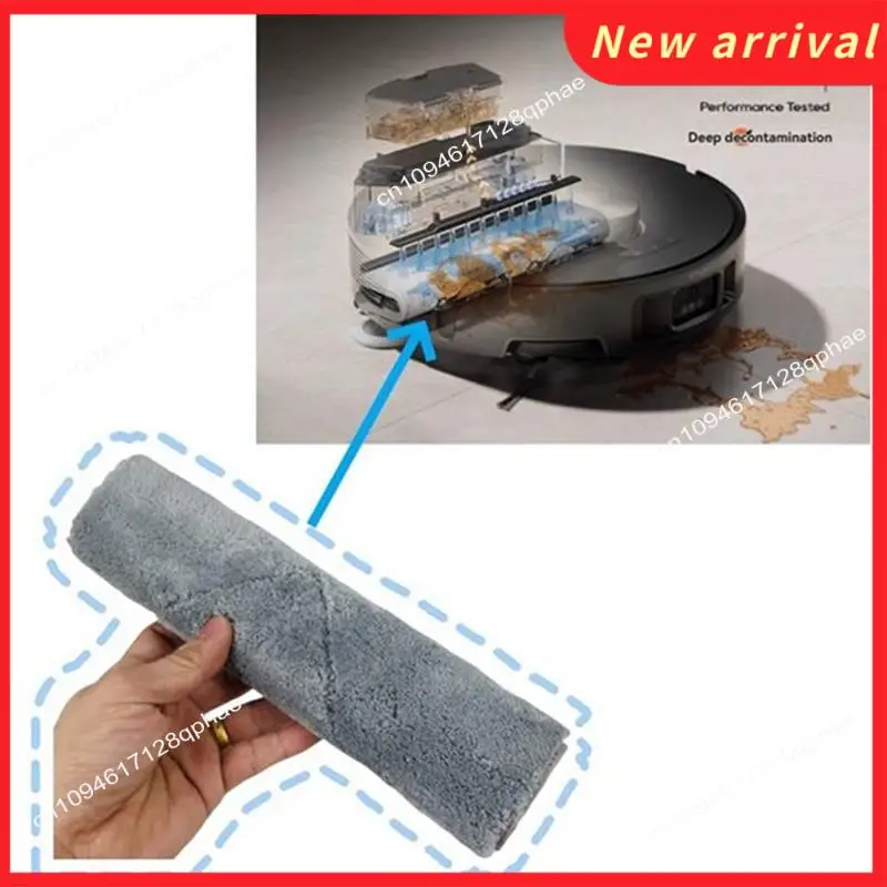 N89R 8PCS Spare Replacement Parts For Mova Z5/Z5 Pro/Z50 Ultra Vacuum–Side Brush, Filter, Dust Bag, Tracked Mop Cloth
