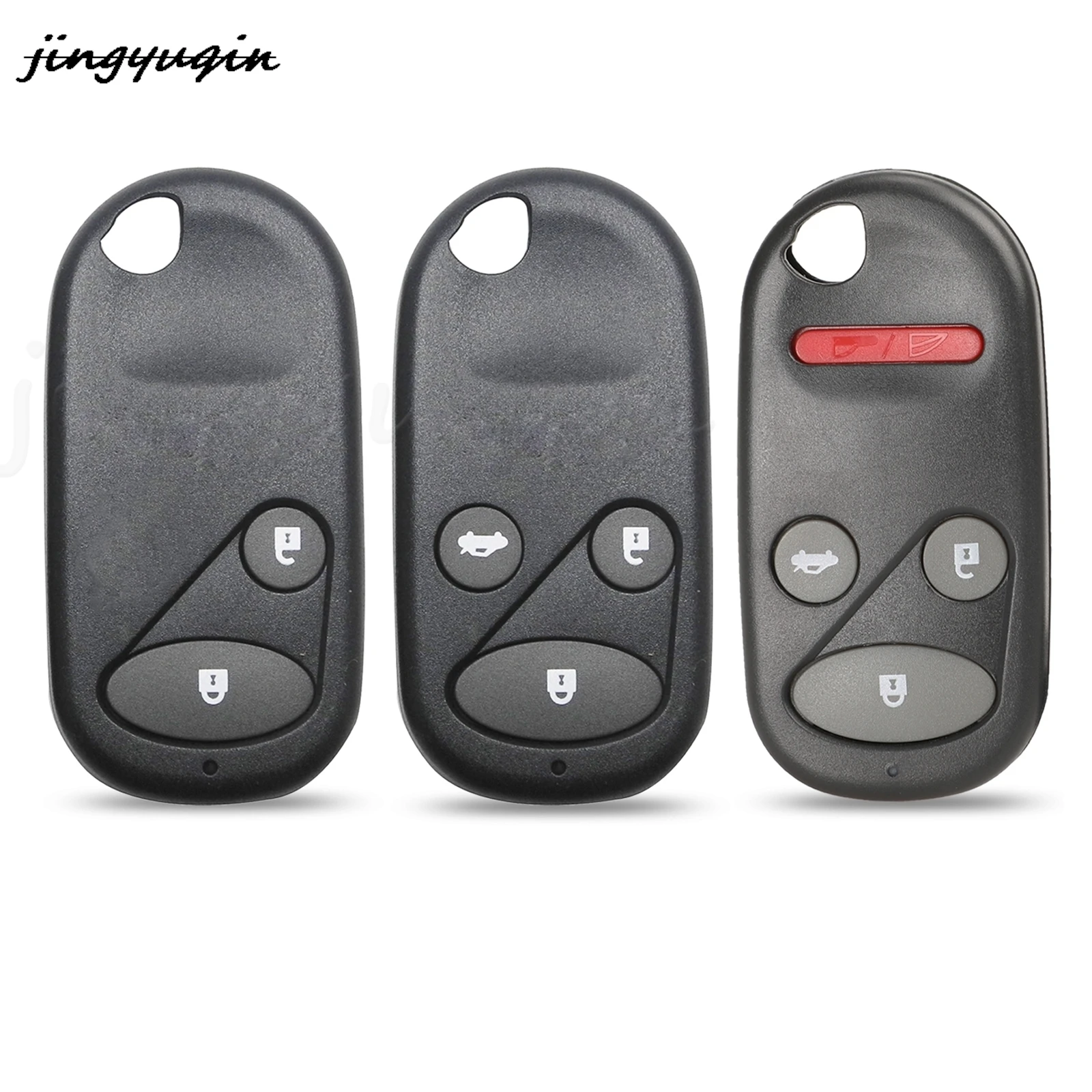 

jingyuqin 2/3/4 Buttons Replacement Remote Car Key Shell Case Fob For Honda Accord Jazz Fit CRV S2000 Civic Odyssey