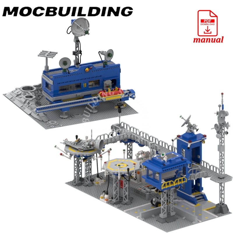 Interceptor Base Blocks MOC Building Space Command Base Bricks Classic Construction Creative Assembly Toys Gifts Presents