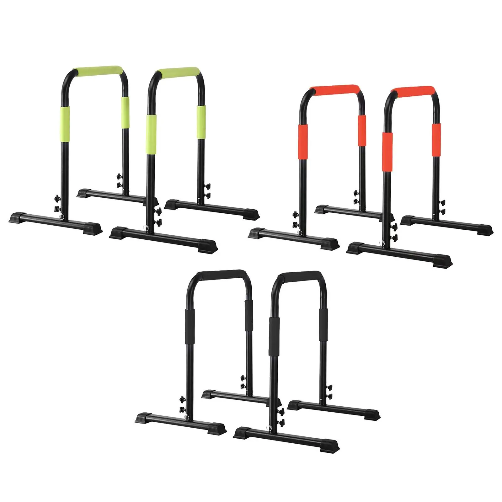 Dip Stand Multifunctional Full Body Workout Dip Bar Height Adjustable for Home Gym Upper Body Exercise Fitness Calisthenics