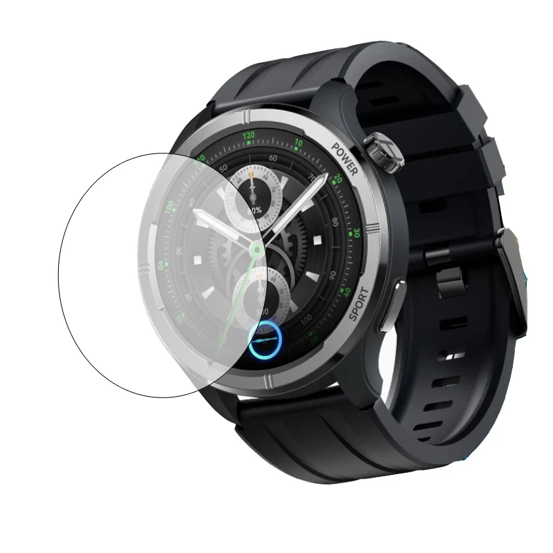 Smartwatch vidro duro transparente película protetora guarda para haylou solar neo protetor de tela capa relógio inteligente acessórios de proteção