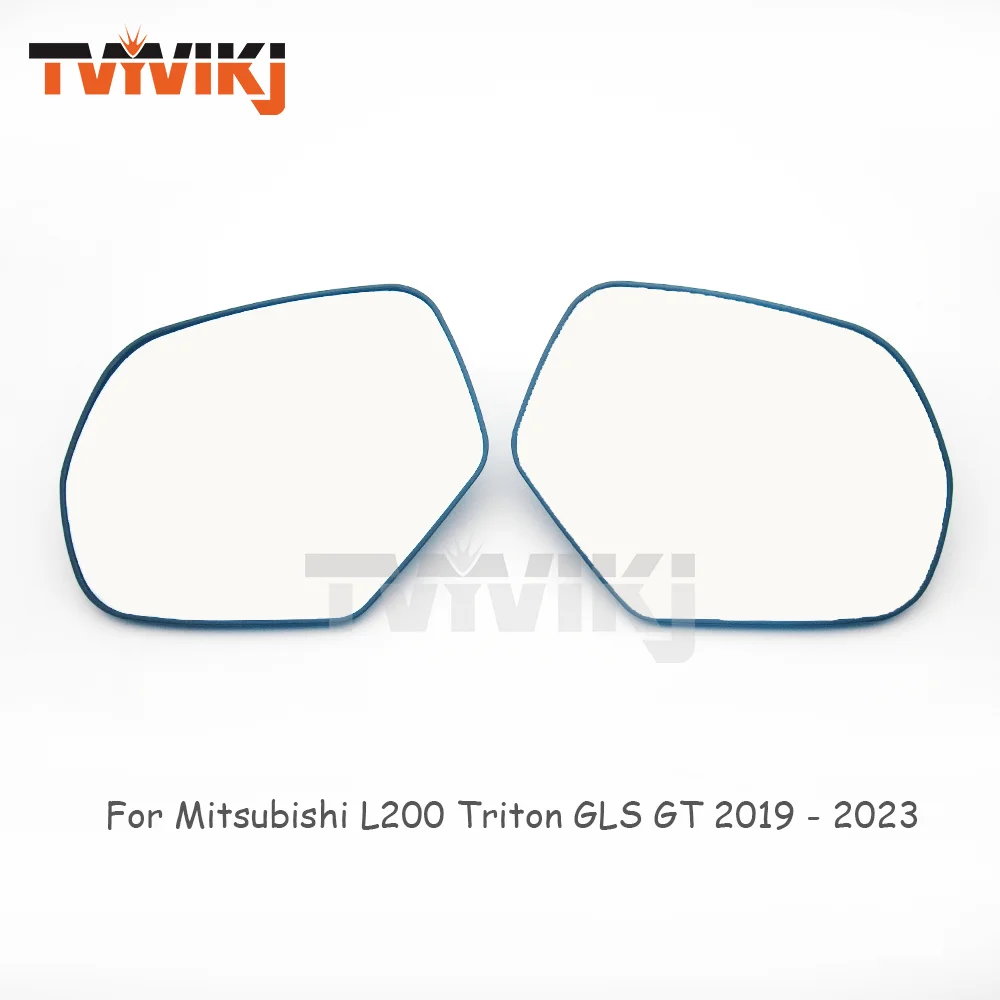 Vidro do espelho do carro do lado direito esquerdo para mitsubishi l200 triton gls gt 2019 - 2023 espelho retrovisor lateral aquecido lente de vidro carro aquecido