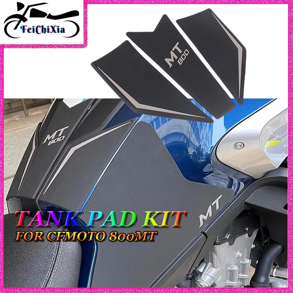 

Motorcycle Fuel Tank Sticker Rubber Pads For CFMOTO 800MT 800 MT 800mt 800 mt Motorbike Oil Gas Tank Decal Non-slip Mat Kit