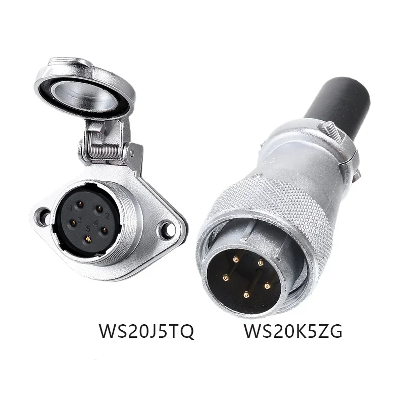 WEIPU WS20 TQ+ZG Waterproof IP65 M20 2 3 4 5 7 9 12 Pin Solder Aviation Connector Female Plug Male Socket Medical Panel Display