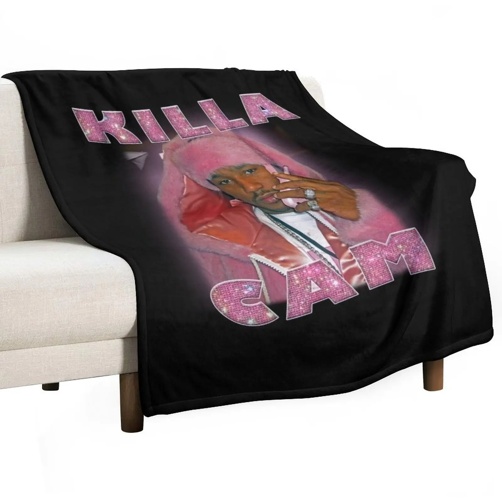 

killa cam cam'ron bootleg tee shirt Throw Blanket Warm for winter Blankets