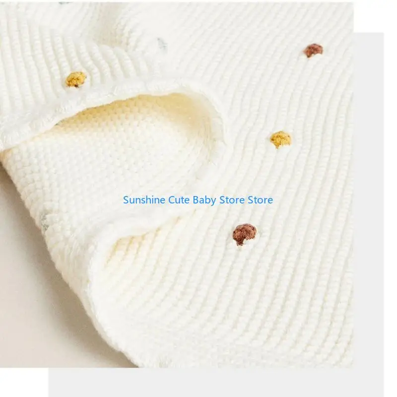 C5AF ترقية الطفل بطانية القطن لينة الحياكة بطانية غطاء قيلولة الطفل التفاف خفيفة الوزن تستخدم لصبي وفتاة الرضع طفل صغير #3
