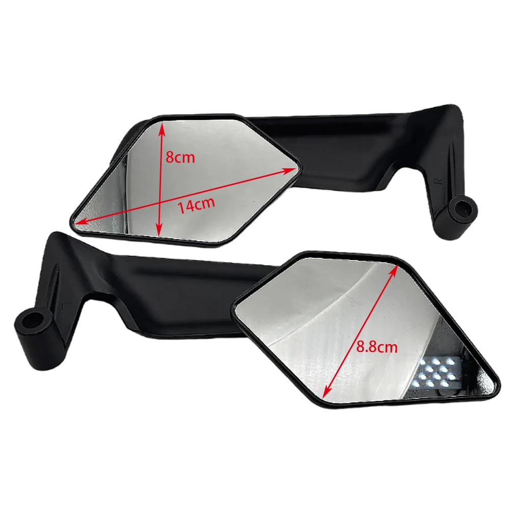 SDTW New Motorcycle Stealth Winglets Mirror To Rotate Adjustable Mirrors For YAMAHA MT 03 07 09 R1R3R7 XMAX KTM BMW Accessories