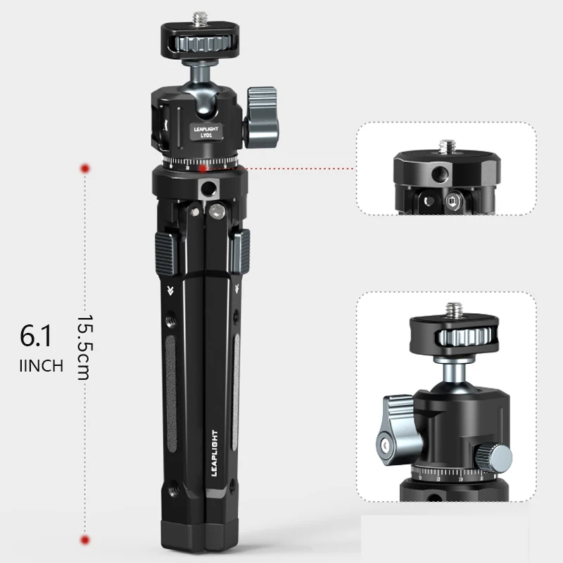 Mini trípode de Metal para cámara, trípode Vlog de escritorio para transmisión en vivo, DJI Osmo Mobile Ronin-S Vimble 2, estabilizador de cardán para teléfono