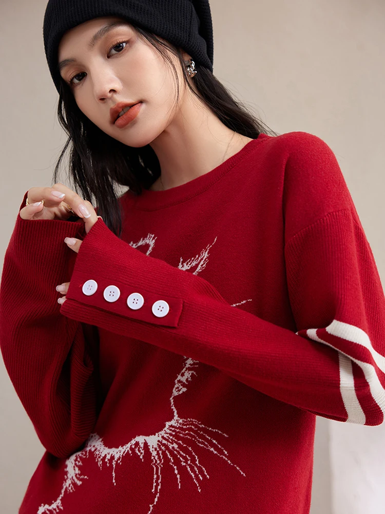 2024 Autumn New Casual Round Neck Sweater Women Solid Color Long Sleeve Knitted Sweater Fashion Pullover Tops