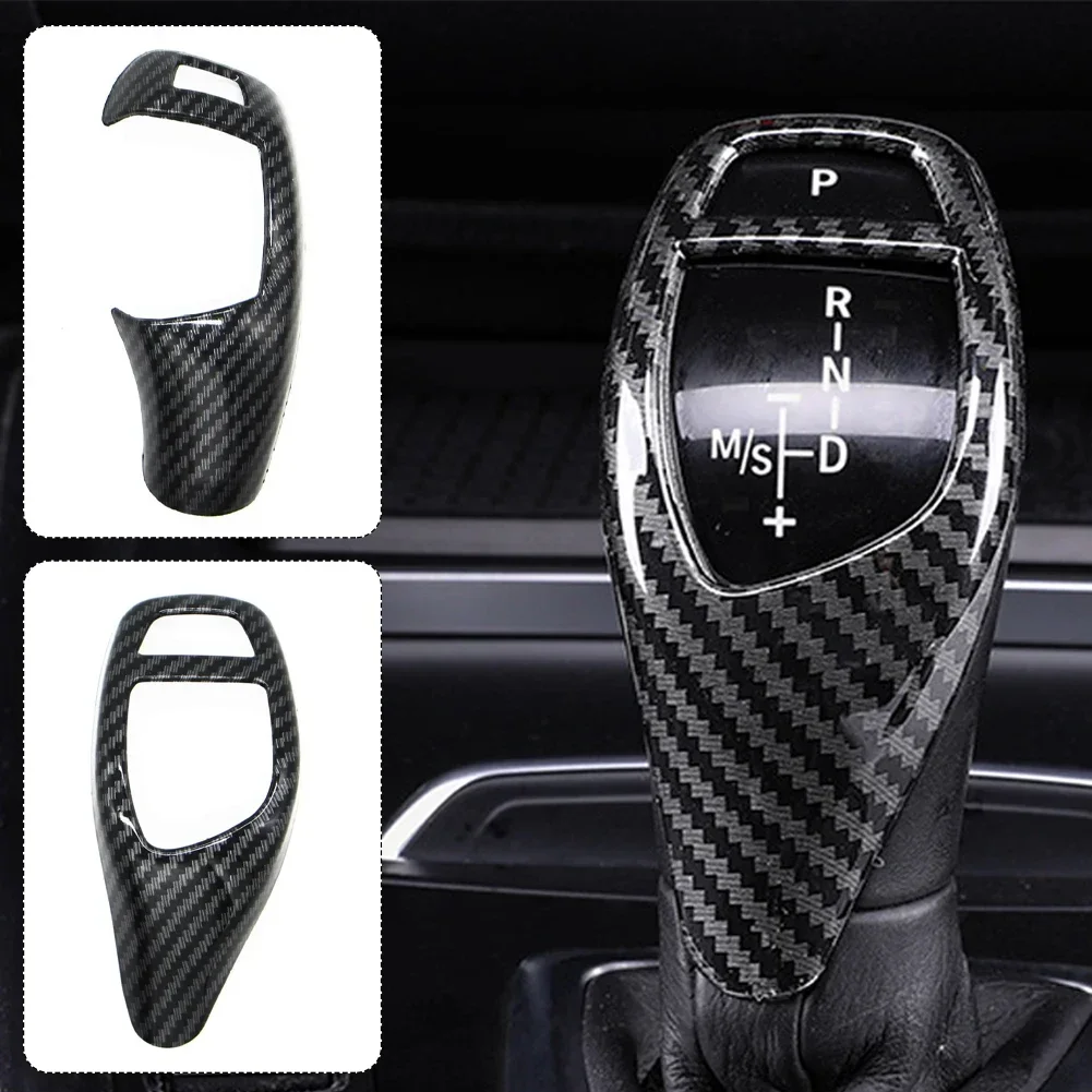 Carbon Fiber Texture for BMW F30 F10 F15 F07 F20 F21 F22 F32 F34 F35 5GT Car Gear Shift Panel Frame Gear Knob Cover Head Trim