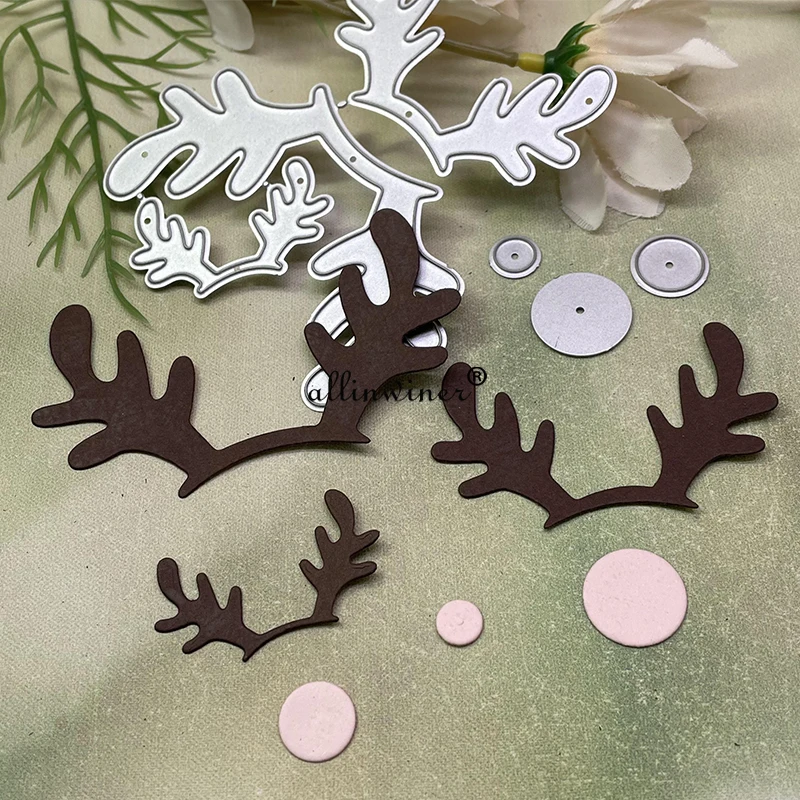 Antlers decoration Metal Cutting Dies Stencils Die Cut for DIY Scrapbooking Album Paper Card Embossing