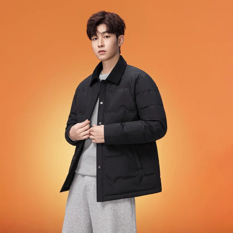 New 2026 Winter Men's Lightweight Breathable Warm 90% Financing Content Down Jacket Windproof Single Breasted Duck Down Jacket