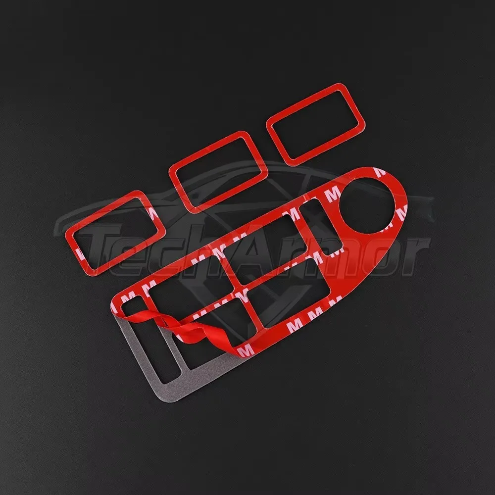 Window Control Panel Carbon Fiber Windows Lifter Switch Button Frame For BMW E39 1998-2003 Car Sticker Auto Interior Accessories