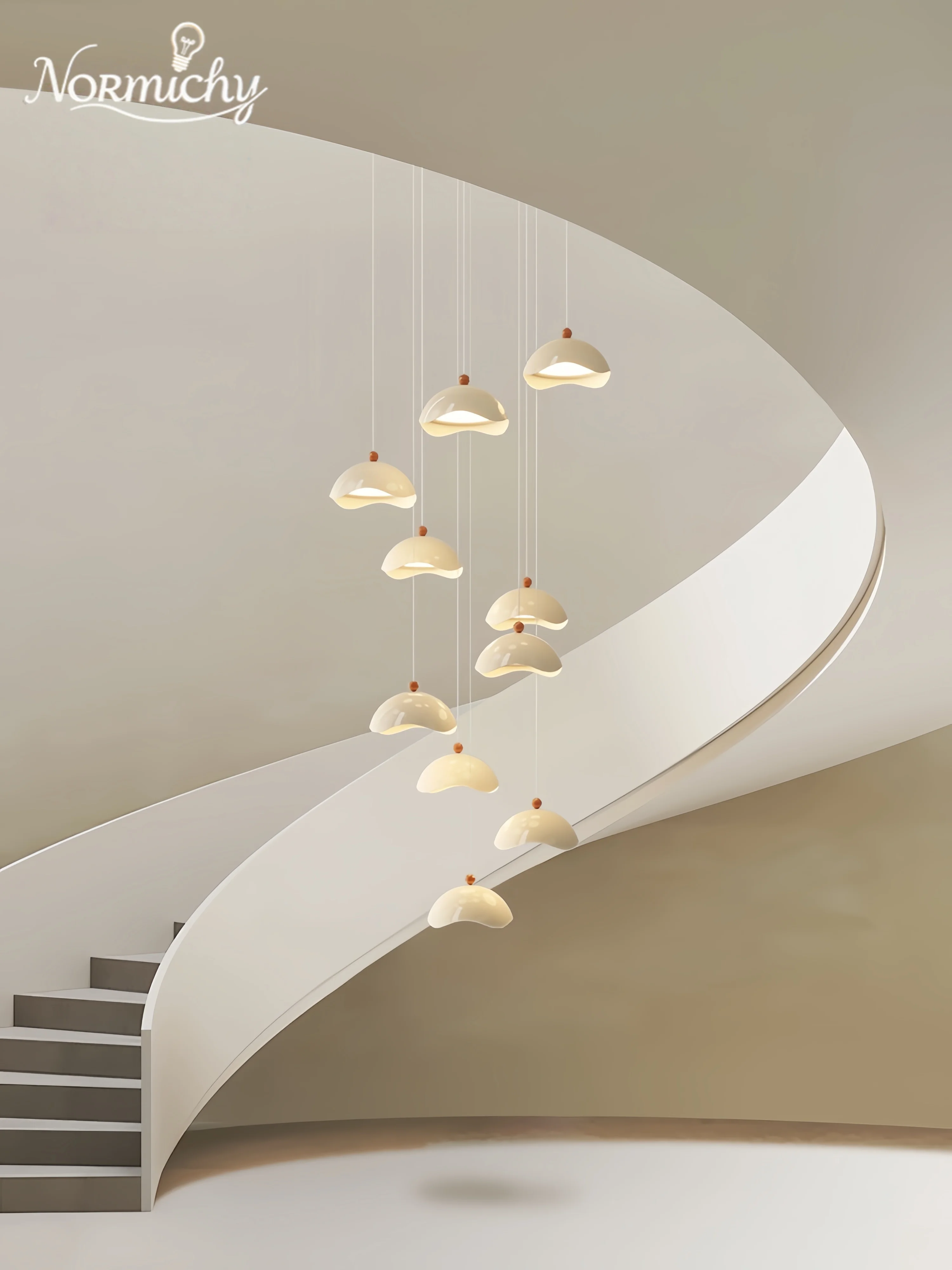 

Modern Staircase Chandelier Duplex Loft Villa Ceiling Living Room Pendant Light for Staircase Lighting Home Decoration Fixture