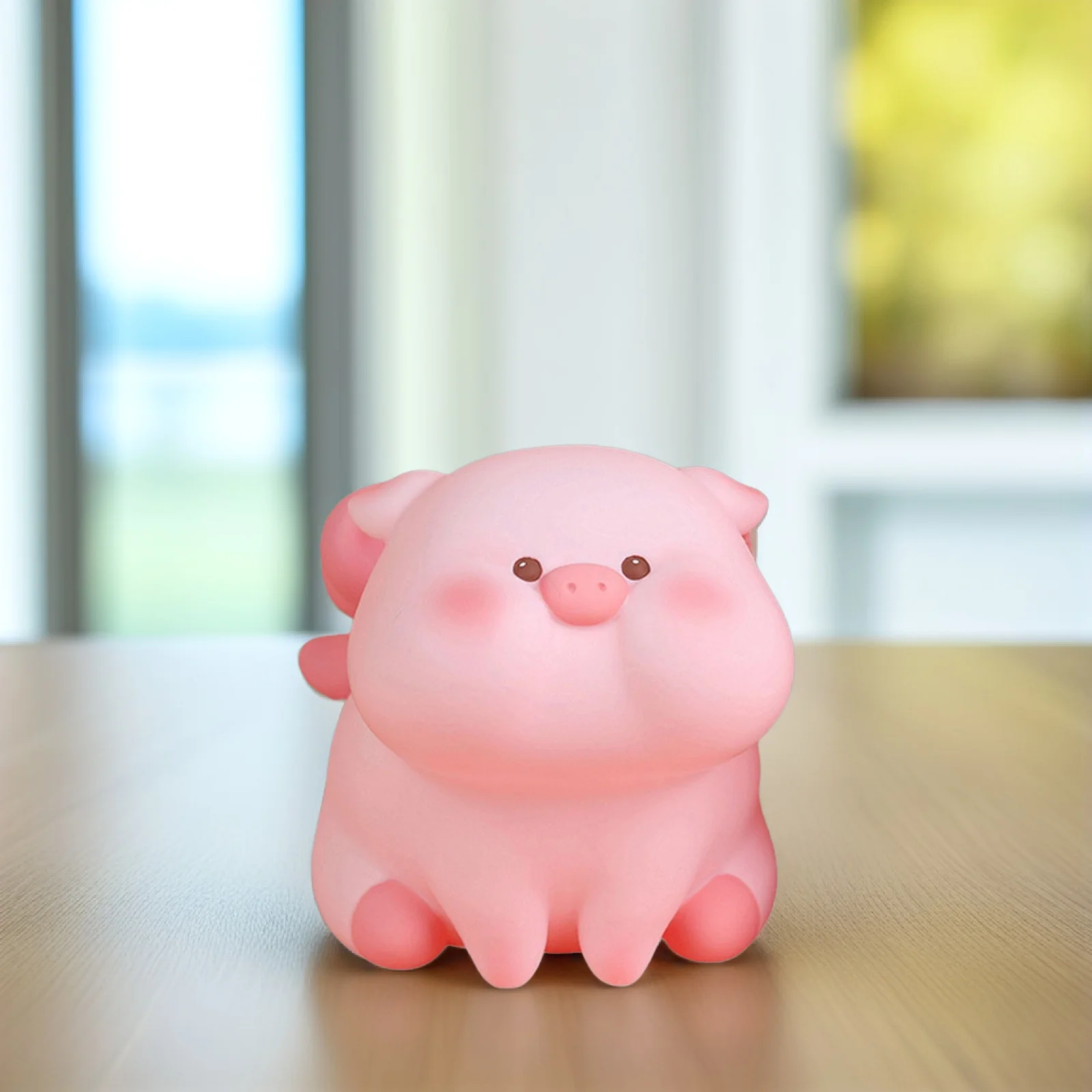 Piggy Bank Medium Size Vinyl Pig-Shaped Coin Saving Pot Desktop Decorative Storage Cute Money Box For Kids Birthday Gift