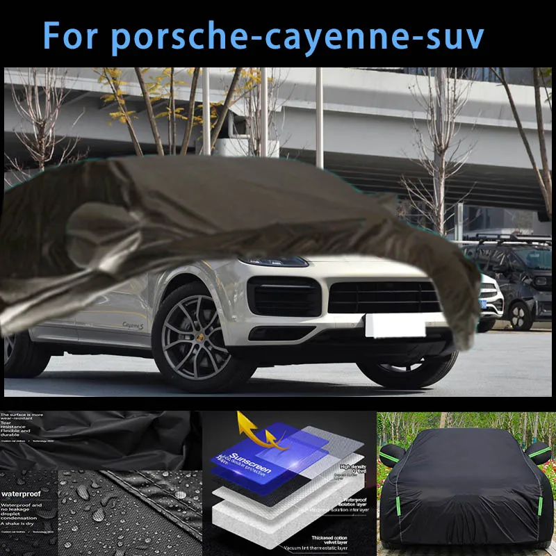 

For porsche-cayenne-suv Outdoor Protection Full Car Covers Snow Cover Sunshade Waterproof Dustproof Exterior Car accessories